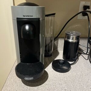 Nespresso DeLonghi Coffee Machine - Black and Gray
